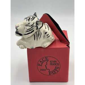 Kevin Francis Face Pots Sumatra The Gentle Prince White Tiger Staffordshire 2000